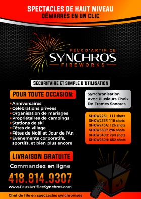 Synchros Fireworks entry by Unik Media
