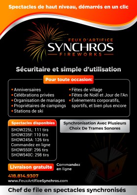 Synchros Fireworks entry by Unik Media
