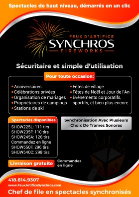 Synchros Fireworks entry by Unik Media