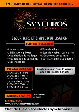 Synchros Fireworks entry by Unik Media