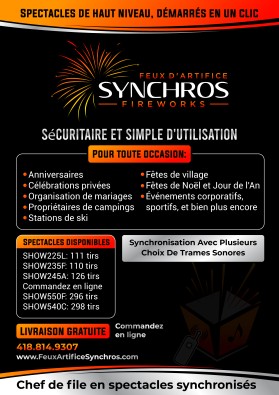 Synchros Fireworks entry by Unik Media