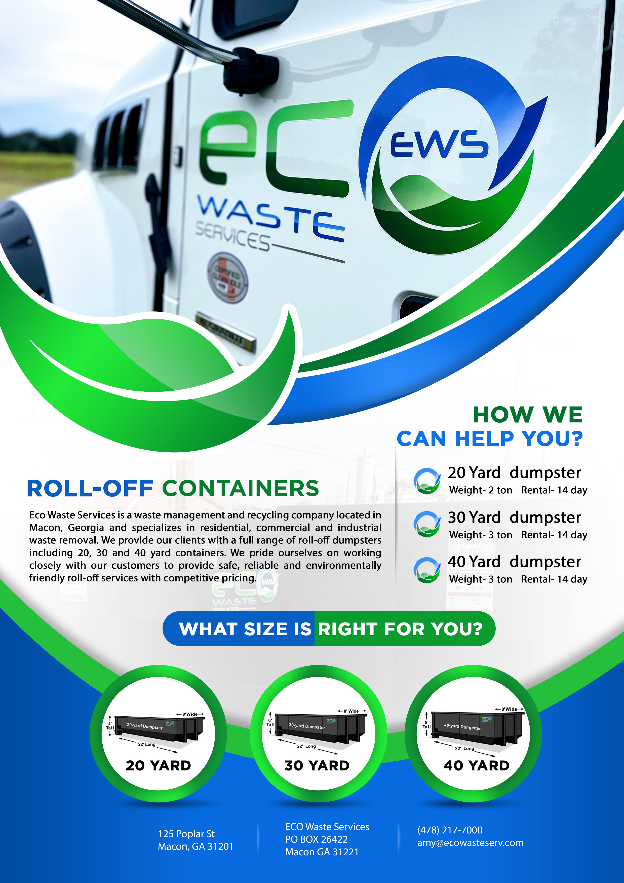 Brochure Design for ECO Waste Services