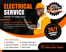 Electrical Service Professionals Logo Banner Refresh entry by Bayu Agung Mahendra