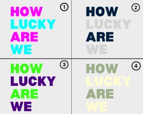 Color Design for words. entry by Farrukh Baig
