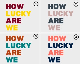 Color Design for words. entry by Farrukh Baig
