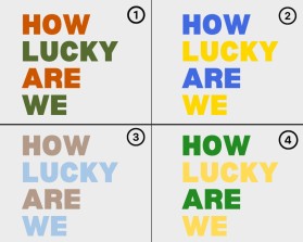 Color Design for words. entry by Farrukh Baig