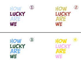 Color Design for words. entry by Kawser