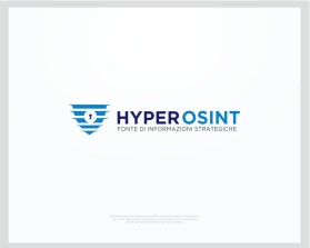 Logo for new company named HyperOSINT that work in investigative area entry by adi sam