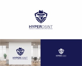 Logo for new company named HyperOSINT that work in investigative area entry by dwi nugroho