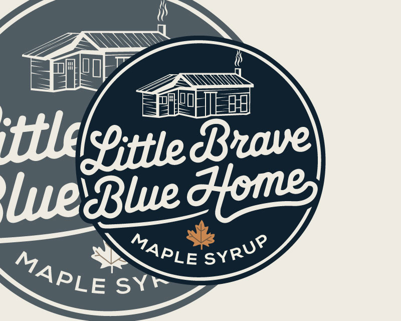 Logo Design for Little Brave Blue Home