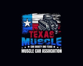 Texas Muscle Car Society      and    Texas Muscle Car Association entry by WOWIDEA99