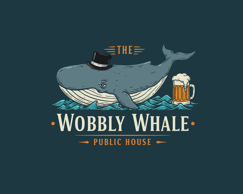 Logo Design for The Wobbly Whale Public House