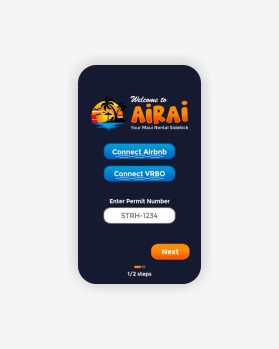 Design the Aloha Vibe for AirAi: 6 Mobile-First UI Mockups for Maui Vacation Rental SaaS entry by Ismail ginting