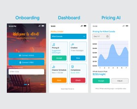 Design the Aloha Vibe for AirAi: 6 Mobile-First UI Mockups for Maui Vacation Rental SaaS entry by McRiver