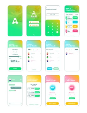 Design the Aloha Vibe for AirAi: 6 Mobile-First UI Mockups for Maui Vacation Rental SaaS entry by Tara fitriani