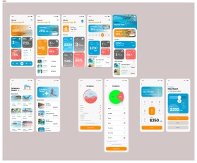 Design the Aloha Vibe for AirAi: 6 Mobile-First UI Mockups for Maui Vacation Rental SaaS entry by robi kurniawan
