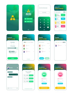 Design the Aloha Vibe for AirAi: 6 Mobile-First UI Mockups for Maui Vacation Rental SaaS entry by Tara fitriani