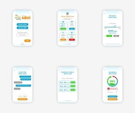 Design the Aloha Vibe for AirAi: 6 Mobile-First UI Mockups for Maui Vacation Rental SaaS entry by Ismail ginting