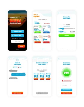 Design the Aloha Vibe for AirAi: 6 Mobile-First UI Mockups for Maui Vacation Rental SaaS entry by Bajigur