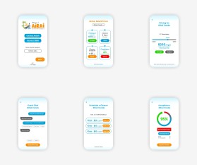 Design the Aloha Vibe for AirAi: 6 Mobile-First UI Mockups for Maui Vacation Rental SaaS entry by Ismail ginting