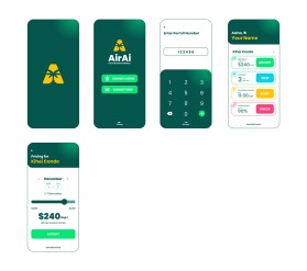 Design the Aloha Vibe for AirAi: 6 Mobile-First UI Mockups for Maui Vacation Rental SaaS entry by Tara fitriani