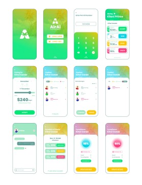 Design the Aloha Vibe for AirAi: 6 Mobile-First UI Mockups for Maui Vacation Rental SaaS entry by Tara fitriani