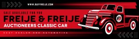 Freije & Freije Auctioneers Classic car banner design entry by Urke