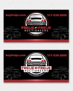Freije & Freije Auctioneers Classic car banner design entry by Armchtrm
