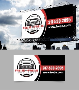 Freije & Freije Auctioneers Classic car banner design entry by Amit1991