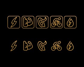 710 Bliss Energy Drink – Icon Set entry by Armchtrm