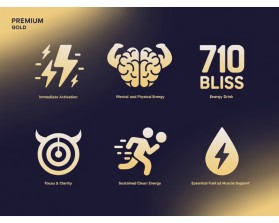 710 Bliss Energy Drink – Icon Set entry by mohdlaeeq817