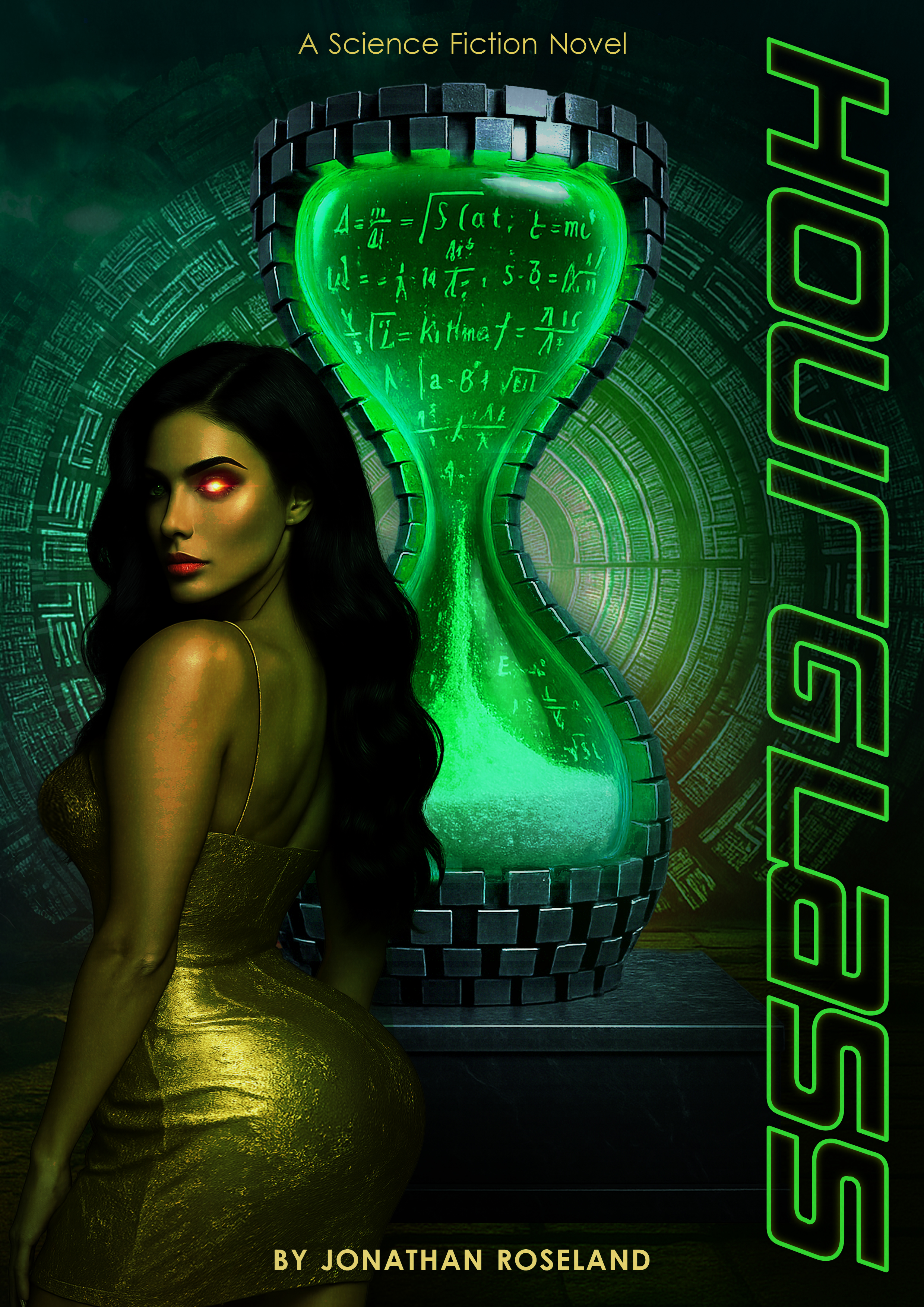 Graphic Design for Hourglass - a science fiction thriller