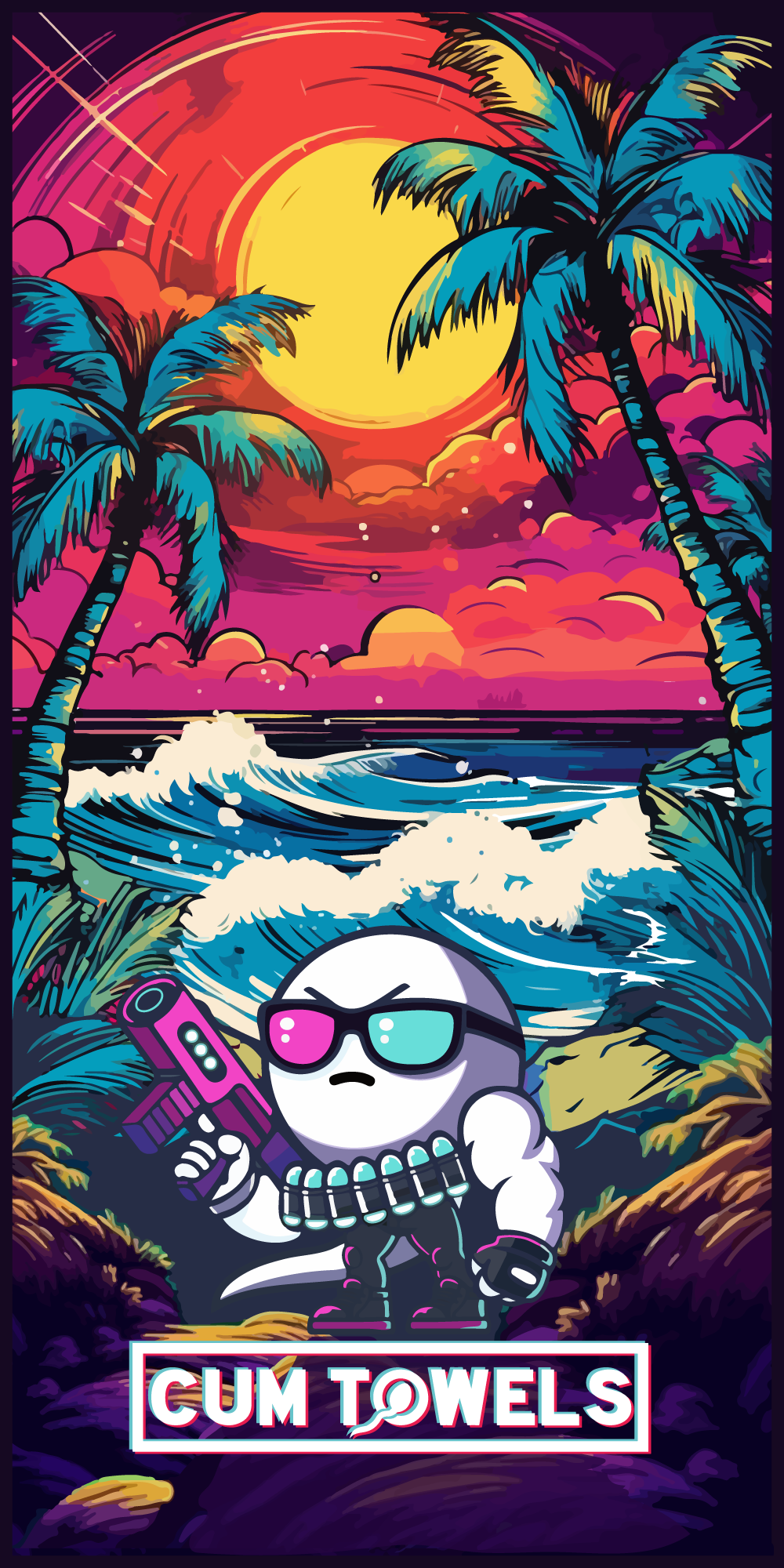 T-Shirt Design for Cum Towels