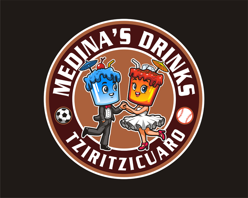 Logo Design for Medina's Drinks