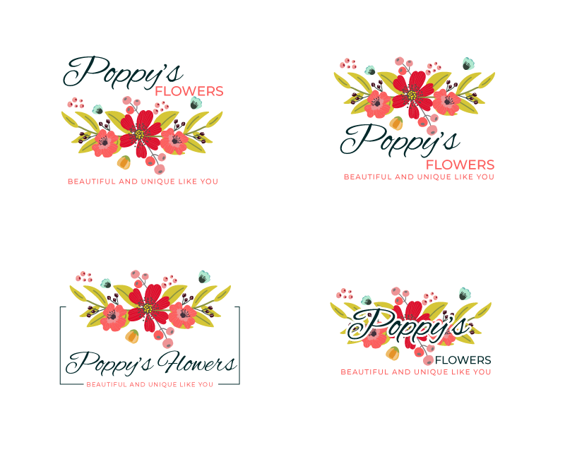 Logo Design for Poppy’s Flowers