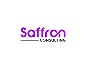Saffron Consulting LLC (with "Saffron Consulting" in small caps - see upload for font) entry by sofie