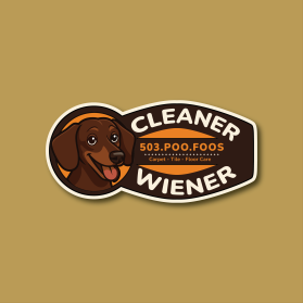 Die Cut Sticker for our cleaning business entry by Ajibola Nureni