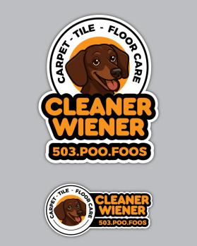 Die Cut Sticker for our cleaning business entry by RUDY PATEN