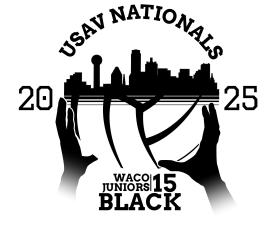 Waco Juniors 15 Black USAV Nationals 2025 entry by VCatalina