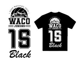 Waco Juniors 15 Black USAV Nationals 2025 entry by bayu_desain88