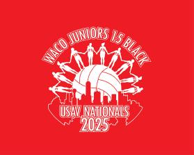 Waco Juniors 15 Black USAV Nationals 2025 entry by HARTwork80