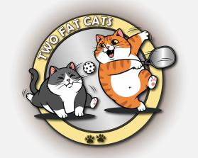 Graphic Design Entry 3692366 submitted by Skynugh to the contest for Two Fat Cats run by michaelleetr