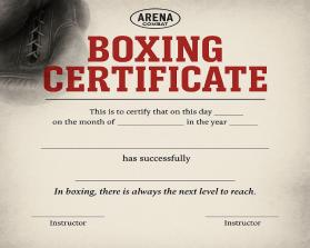 Graphic Design Entry 3696117 submitted by Livingtrue to the contest for Arena Combat, certificate for rank run by Scavone1983