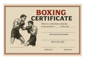 Arena Combat, certificate for rank entry by Bayu Agung Mahendra