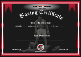 Arena Combat, certificate for rank entry by syaifullah saufi