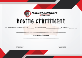 Arena Combat, certificate for rank entry by S M Saifuddin Khaled Chowdhury