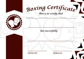 Arena Combat, certificate for rank entry by Gloria García Sami
