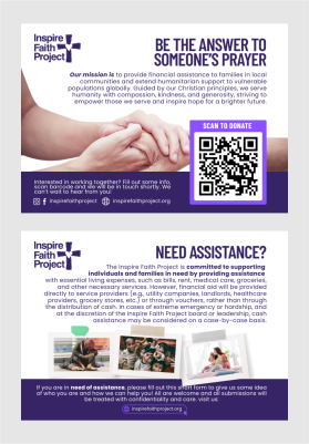 double sided design for post card for non profit charity. front is for people to donate money and the back is for people who need financial assists entry by alanqosh