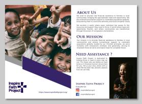 double sided design for post card for non profit charity. front is for people to donate money and the back is for people who need financial assists entry by bayu_desain88