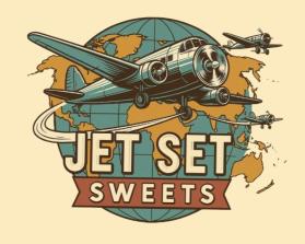 Jet Set Sweets entry by WhitteZhacles
